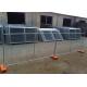 14 microns hdg pre-galvanized temporary fencing panels 2100mm x 2400mm od 32 x 1.40mm mesh 60mm x 150mm