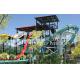 Aqua LoopBody Slide Aqua Park Fiberglass Water Slides , Platform Height 16m