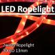 High bright 30 LED/m 2 wires 13mm round christmas LED flexible rope light IP44 waterproof