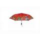 Flower 21 Inch Foldable Umbrella 8 Ribs Rubber / Plastic Handle Strong Sturdy