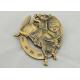 4.0mm High Relief 3D Die Cast Medals By Antique Gold Plating For Gift