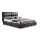 contemporaty pu leather bed with lumber support 1003