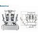 1.6L 2.0L Hopper 10 Head Multihead Weigher With 10.1 Touch Screen