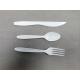 Heavyweight Disposable  Plastic Flatware,Ps Cutlery Sets ,7 Inch White Knife,Fork ,Spoon disposable plastic knives