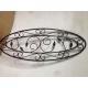 Round / Square Steel Wrought Iron Glass Tempered Durable Antiseptic