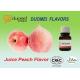 Water Based Pulp Feel Juice Peach Extract Flavoring Liquid For Beverage