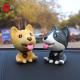 ODM OEM Bobble Head Dog , Dolls For Car Dashboard Non phthalate pvc Material
