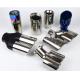 Blue Burned 1.2mm Dual Pipe Exhaust Tips 2.5 Inch Inlet 4 Inch Outlet Exhaust Tip