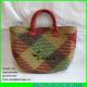 LUDA vitage handbag hand woven handbag criss-cross pattern seagrass straw bag