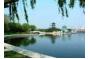 Travel in Moon Lake Park  Qingdao of China