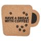 Yuelin OEM Personalized Cork Coasters Bulk Cup Shaped Cake Shaped For Glass Cups