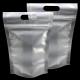Transparent Frosted See Through Pouches Moisture Proof Self Seal Zipper 3 Side Sealed Bag