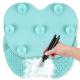 FDA 22.5*17cm Silicone Brush Cleaning Mat With Suction Cups
