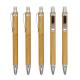 Customizable Logo Bamboo Ballpoint Pen for Business Office and Recyclable Advertising