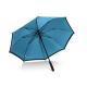 Portable Rain Blue Double Canopy Umbrella Folding Fibglass Shaft / Ribs