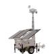OEM Mobile Solar Power Trailer Portable Surveillance Trailer With 6.5m Mast