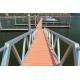 300kgs/Sqm Loading Capacity Aluminum Alloy Floating Bridge Gangway Pontoon For Marina Dock Promotion