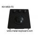 USB Port Black Metal Panel Industrial Trackball Mouse with 50MM Resin Ball