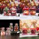 Transparent PET Foldable Candy Apple Boxes for Customized Gift Packing Christmas