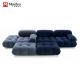 Metal Leg Nordic Fabric Sofa Light Luxury for Small Apartments Internet Living Room Bedroom Designer Square Buckle Module Sofa Combination
