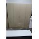 Eco Friendly Wood Clothes Storage Cabinets , Gray High Gloss Sliding Wardrobe