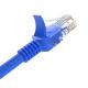 Custom Cat6A Patch Cord BC 24AWG UTP With Full Series Keystone Jack PVC Network