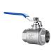 304 Stainless Steel Full Bore Internal Thread 2 Pieces Ball Valve for Easy Maintenance