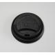 100% Compostable Coffee Cup PLA Lids Black 62mm