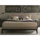 Simple Design Fabric Headboard Wooden King Size Bed Frame