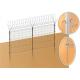 PVC coated 3D wire mesh fence panels diameter 4.00mm x 50mm x 200mm mesh aperture 3 V fold 1830mm x 2500mm