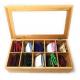 bamboo tea box with 10 component acrylic tea box for factory price