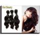 Malaysian Virgin Human Hair Extensions Body Wave Natural Black , Soft Bundles