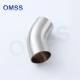 1 1/2 45 Degree Long Weld End Elbow Sanitary Stainless Steel Pipe Fittings
