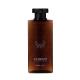 200ml Amber Transparent PET Smooth Bottle With black lid For shampoo lotion bottle
