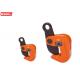 Manual 6 Ton Aluminum Plate Lifting Clamp , Jaw Opening 10 - 100mm