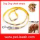 The dog dog leash dog rope labeling cloth half Polyester in yellow QT-0067
