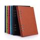 Custom Black A5 Leather Notebook Printing 96 Sheets For Promotion
