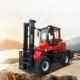 3.5 Ton Red Off Road Four Wheel Drive Vehicles 3500kg Construction Site Forklift