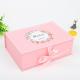 Cardboard Magnetic Gift Packaging Paper Box With Ribbon for Your Specific Request