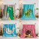 100 Polyester Fleece Throw Blankets Machine Weaved For Living Room