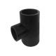 Black Non Toxic Plastic Pipe Tee Pipe Fitting Pp / Pph / Pvdf Material