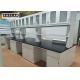 1.0mm thickness Cold Rolled Steel Laboratory Workbench With Storage Cabinet