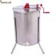4 Frame 201 Stainless Steel Honey Extractor With Metal Stand, Gate, and Lid Manual