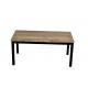 Modern Wood And Metal Coffee Table Rectangle Home Furniture