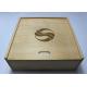 Custom Decorative Wooden Box With 4 compartments , Pine Storage Box