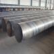 MS Spiral Steel Tubes And Piping 159mm OD 6mm Thickness Chemical Industry Q345B