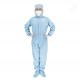 Medical Pharmacy Cleanroom Supplies Anti Static Polyester Dust Free Coverall Suit