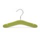 Betterall Non Slip Velvet Finished Green Colored Home Usage Wooden Kids Coat Hangers