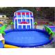Adults PVC Inflatable Aqua Water Game Park With Slide