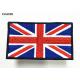 2.5" Tall Embroidery UK Flag Military Style Patches Iron On Backing